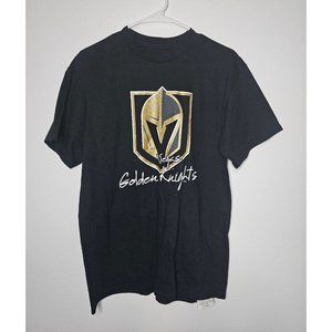 Vegas Golden Knights NHL Hockey Helmet Script T-Shirt Sz M Medium VGK Viva Las